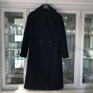 Navy wool coat